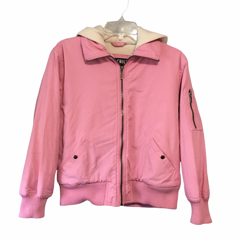 Girls Jacket BIG CHILL LG 14/16 Pink HOODIE Zips